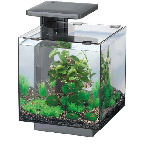 Akvariumas SF QubiQ 15 LED BLACK.