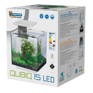 Akvariumas SF QubiQ 15 LED WHITE