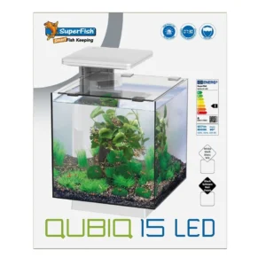 Akvariumas SF QubiQ 15 LED WHITE