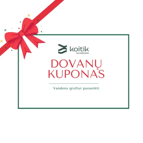 Dovanų kuponas akvatiumo prekėms