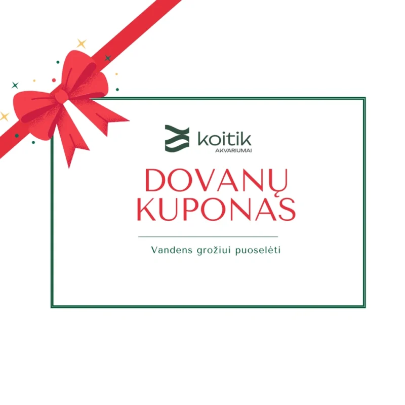 Dovanų kuponas akvatiumo prekėms