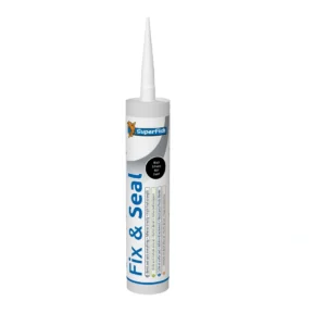 Silikonas SuperFish Fix & Seal 290 ml. (juodas). Silikonas SuperFish Fix & Seal 290 ml. (juodas).